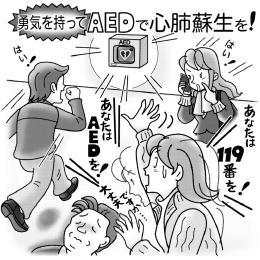 気になる症状 すっきり診断 ４５ ａｅｄを正しく知ろう 一刻も早く救命措置を 河北新報オンラインニュース Online News