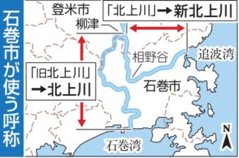 旧北上川を 北上川 に 石巻市 本流の名称取り戻す 河北新報オンラインニュース Online News