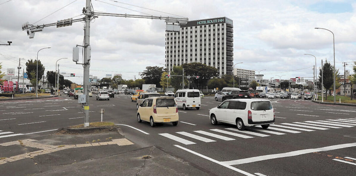 人身事故多発交差点、「六丁目」７年連続ワースト ２０年・宮城  河北 