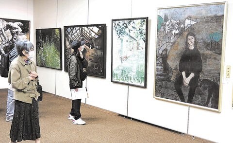 河北美術展３年ぶり 3点を展示 仙台 ミニモリ 17日まで 河北新報オンライン