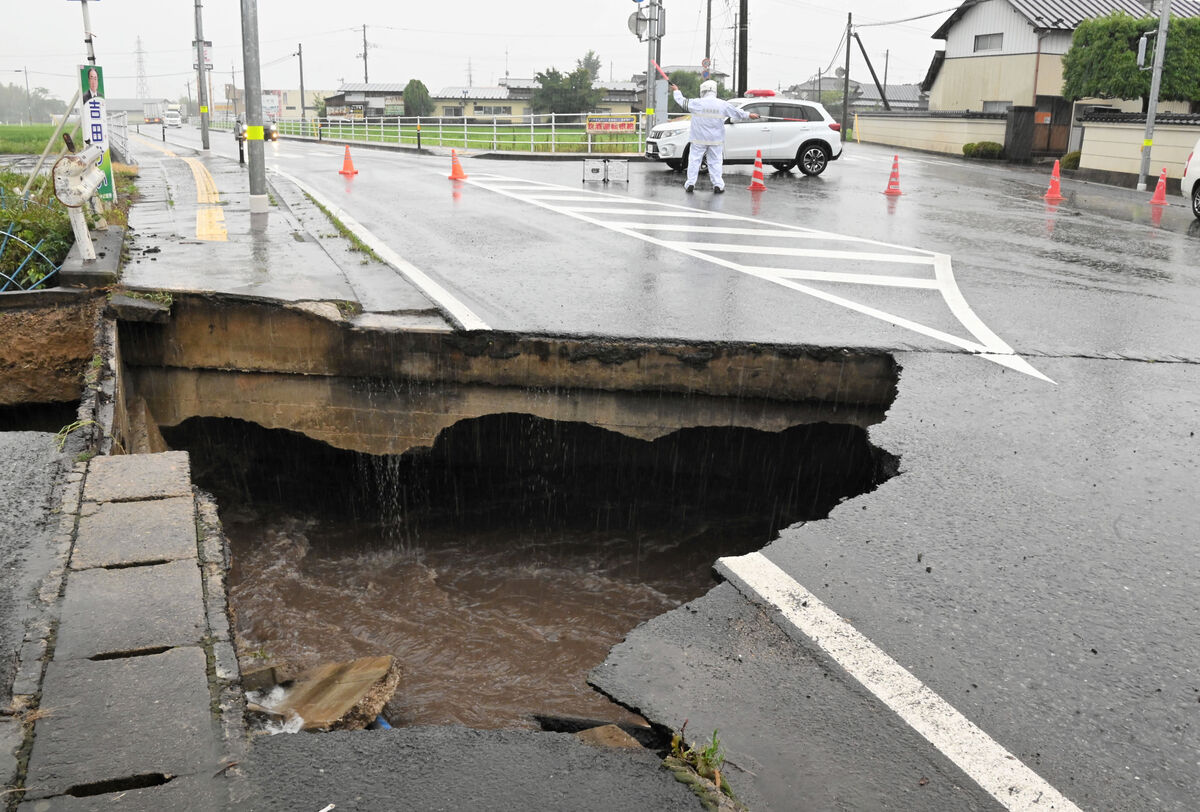 宮城 加美 道路の冠水や通行止めが多数発生 河北新報オンライン