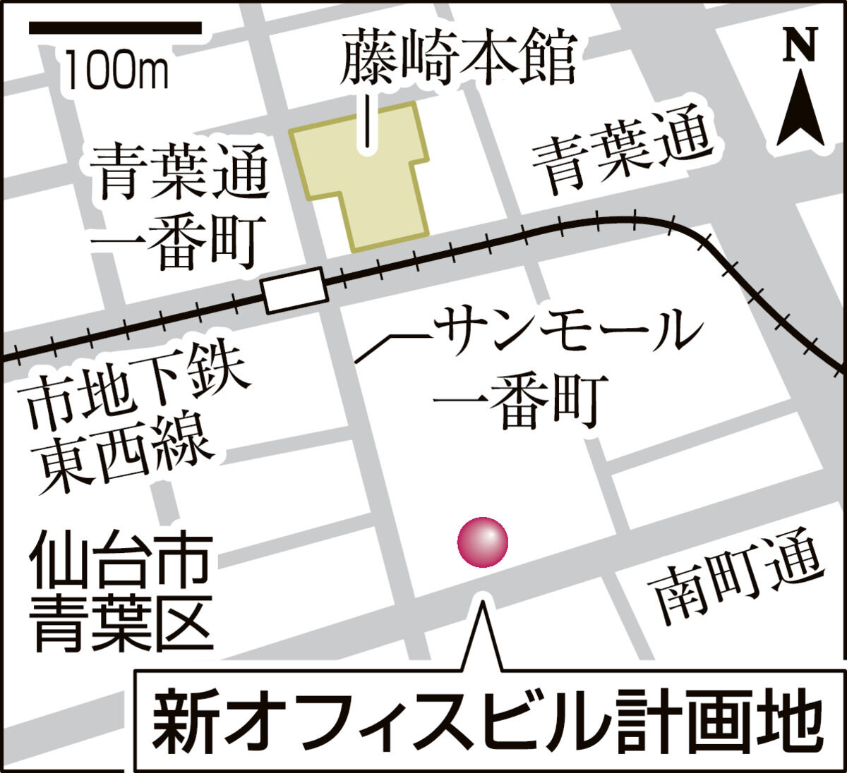 仙台・南町通に新ビル　サンケイビルが2027年開業を見込む　市の都心再構築プロジェクトに認定