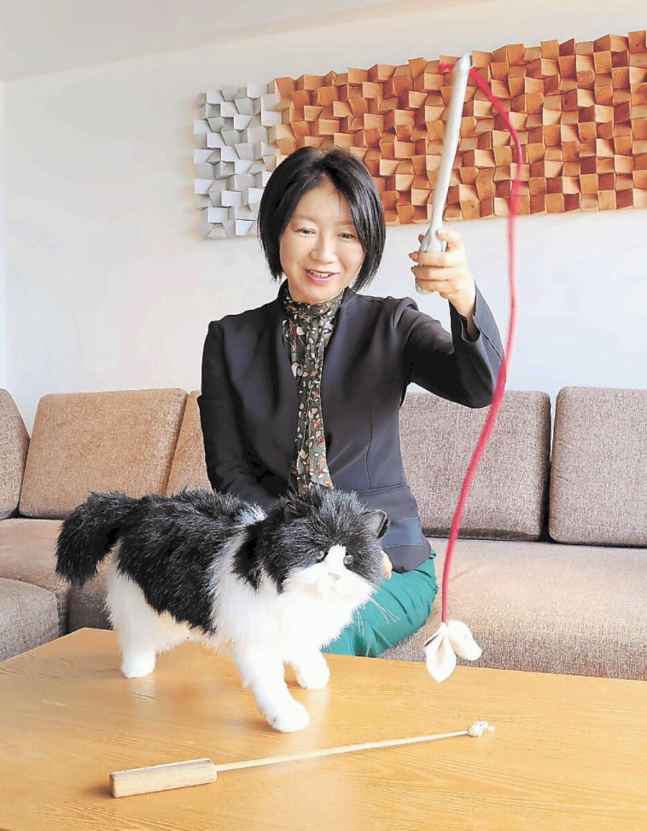 廃棄の竹刀で猫じゃらし「たのしんぼうプラス」盛岡の会社が22日に発売へ　